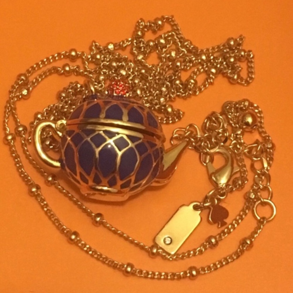Kate Spade Tea Pot ☕️ Tea Time Locket - Picture 3 of 6